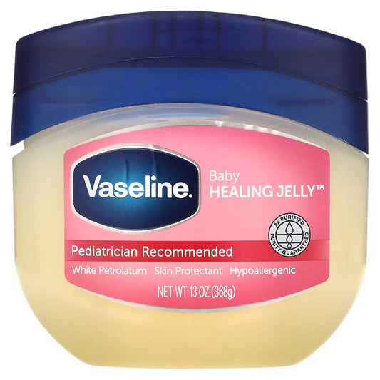 Vaseline Baby Hypoallergenic Petroleum Healing Jelly & Diaper Rash Skin Protectant - 13oz