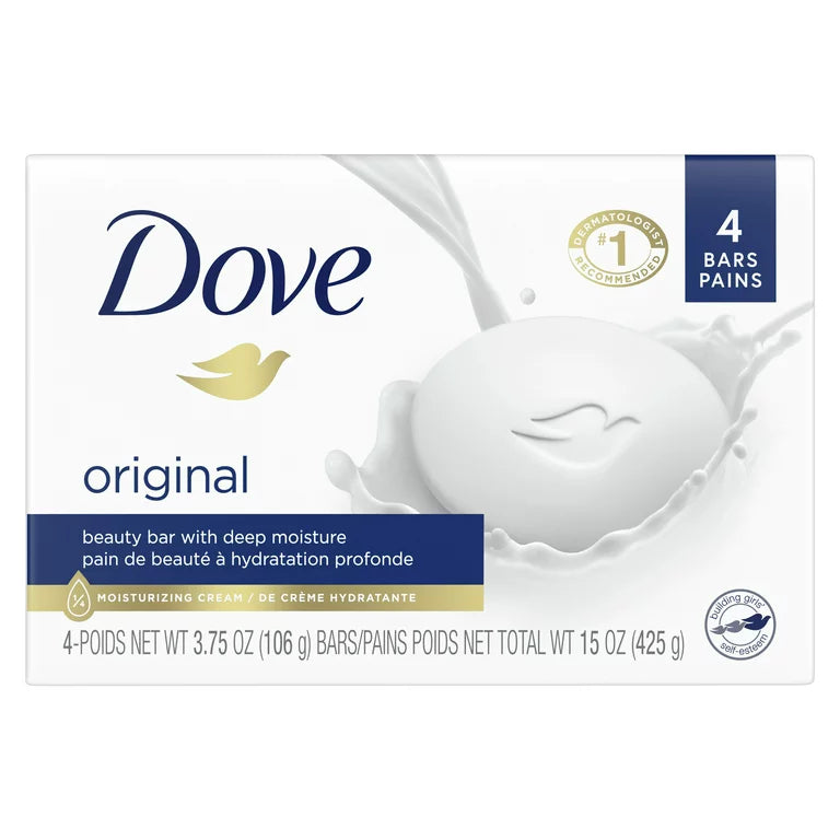 Dove Original Beauty Bar With Deep Moisture 3.75 oz 4 Bars